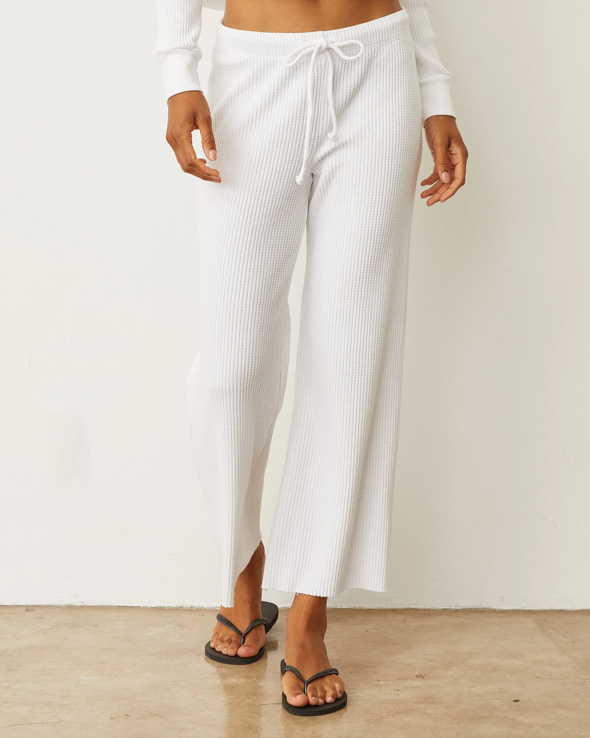 Waffle Crop Lounge Sweat Functional Ease