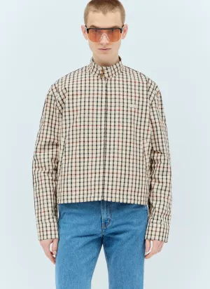 Wales Bonner Path Harrington Checked Jacket