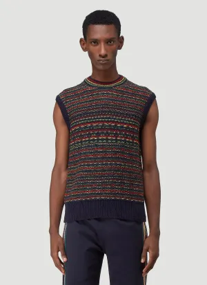Wales Bonner Rasta Fair-Isle Knitted Vest