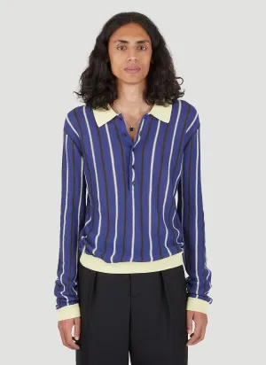 Wales Bonner Uriah Knitted Polo Top