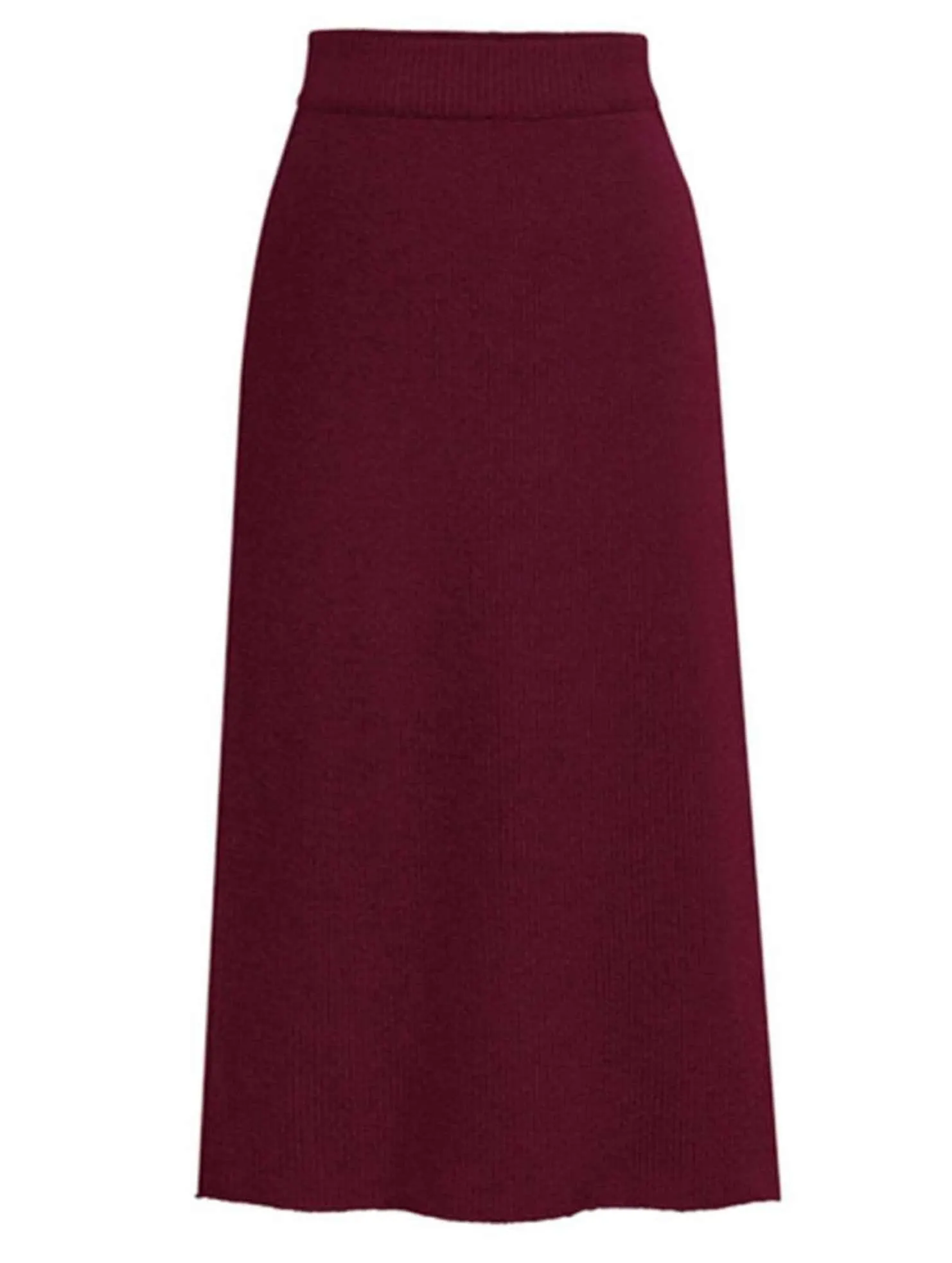 Moisture Management SLIT BACK HIGH WAIST BAND WARM LONG SKIRT