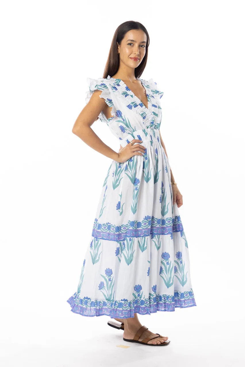 Flexible Fabric Bindu Cora Dress Violet Jasmin