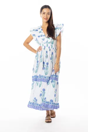 Bindu Cora Dress Violet Jasmin Chilly Weather Comfort