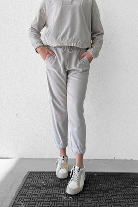 ASHLEY VELVET JOGGERS Unrestricted Movement Water Repellent