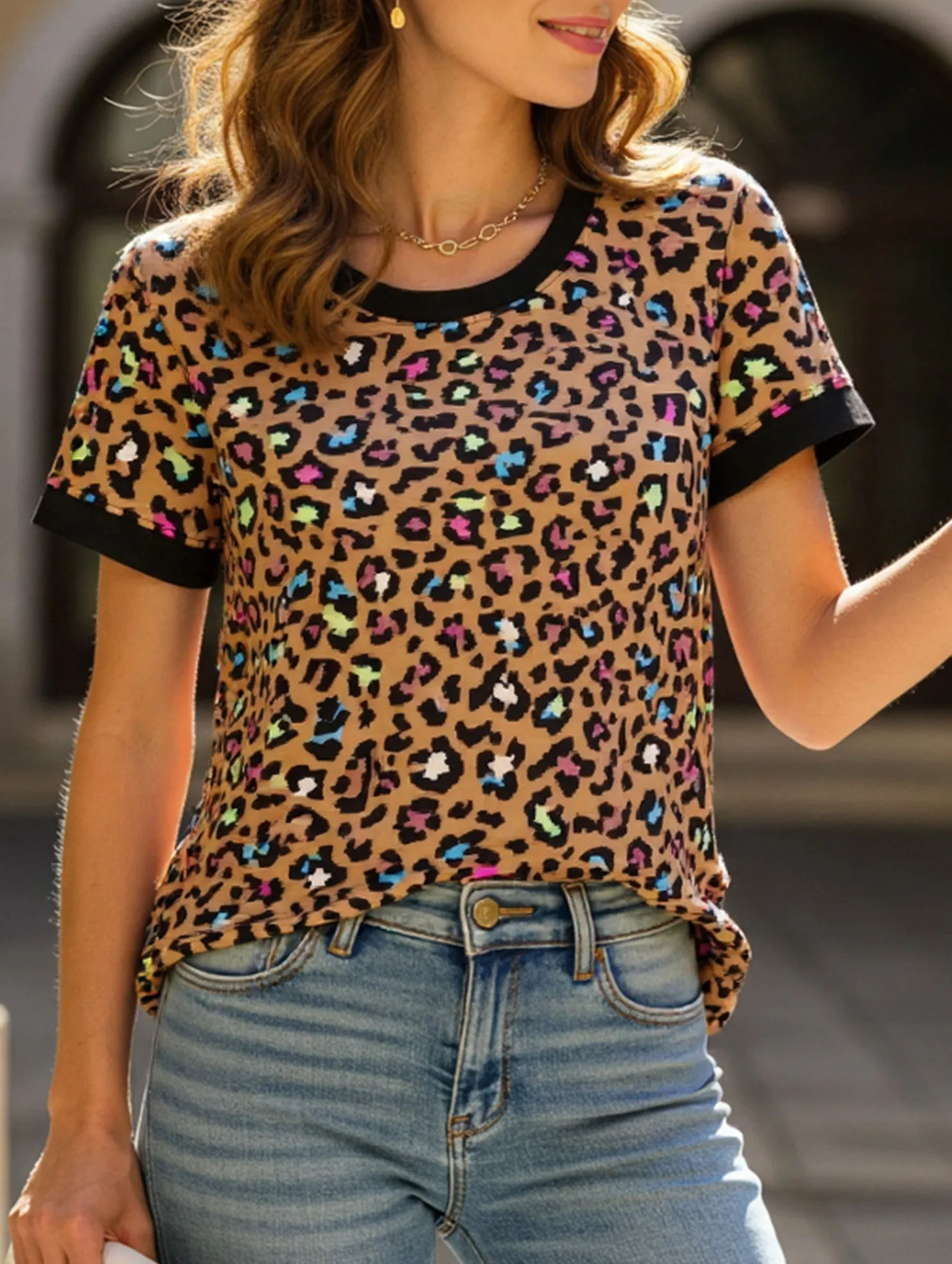 SoftLining Round Neck Pullover Slightly Loose Casual Top ??Lightweight Daily Essential for Women
