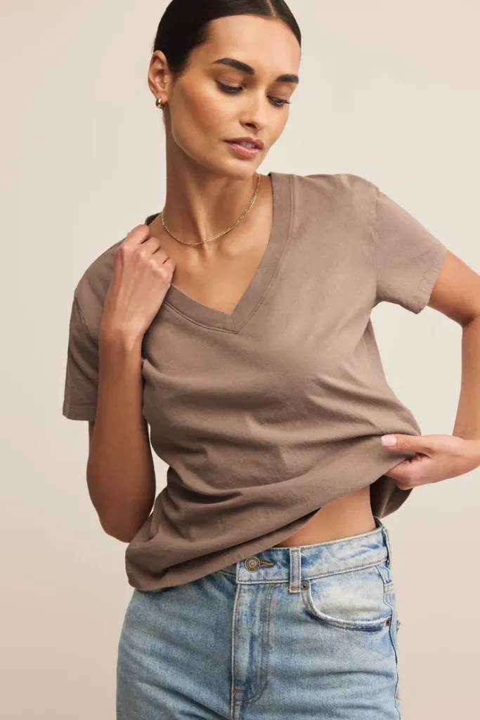 Weekdays V Neck Tee by Z Supply UV Protective Layer BondedShoulderTaping