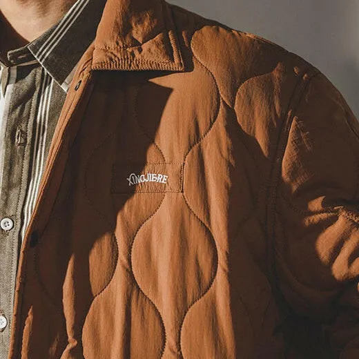 Windproof Warm Cotton Jacket Men P0677