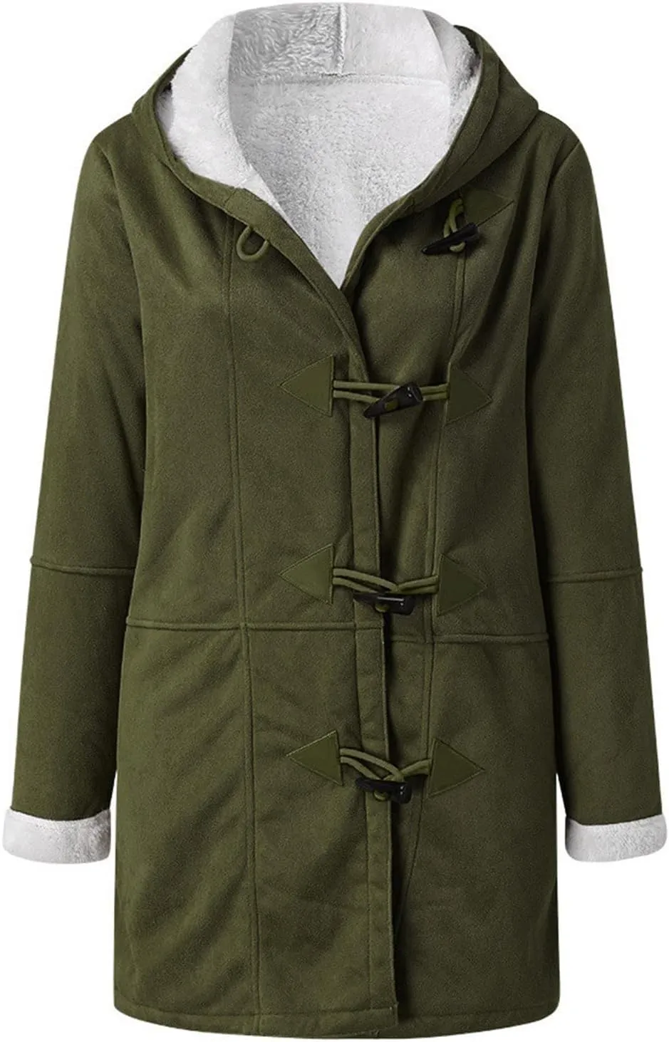 Winter Coats for Women Thick Warm Fleece Lined Waterproof Rain Coats Zip Up Hooded Outdoor Thick Jacket with Pockets