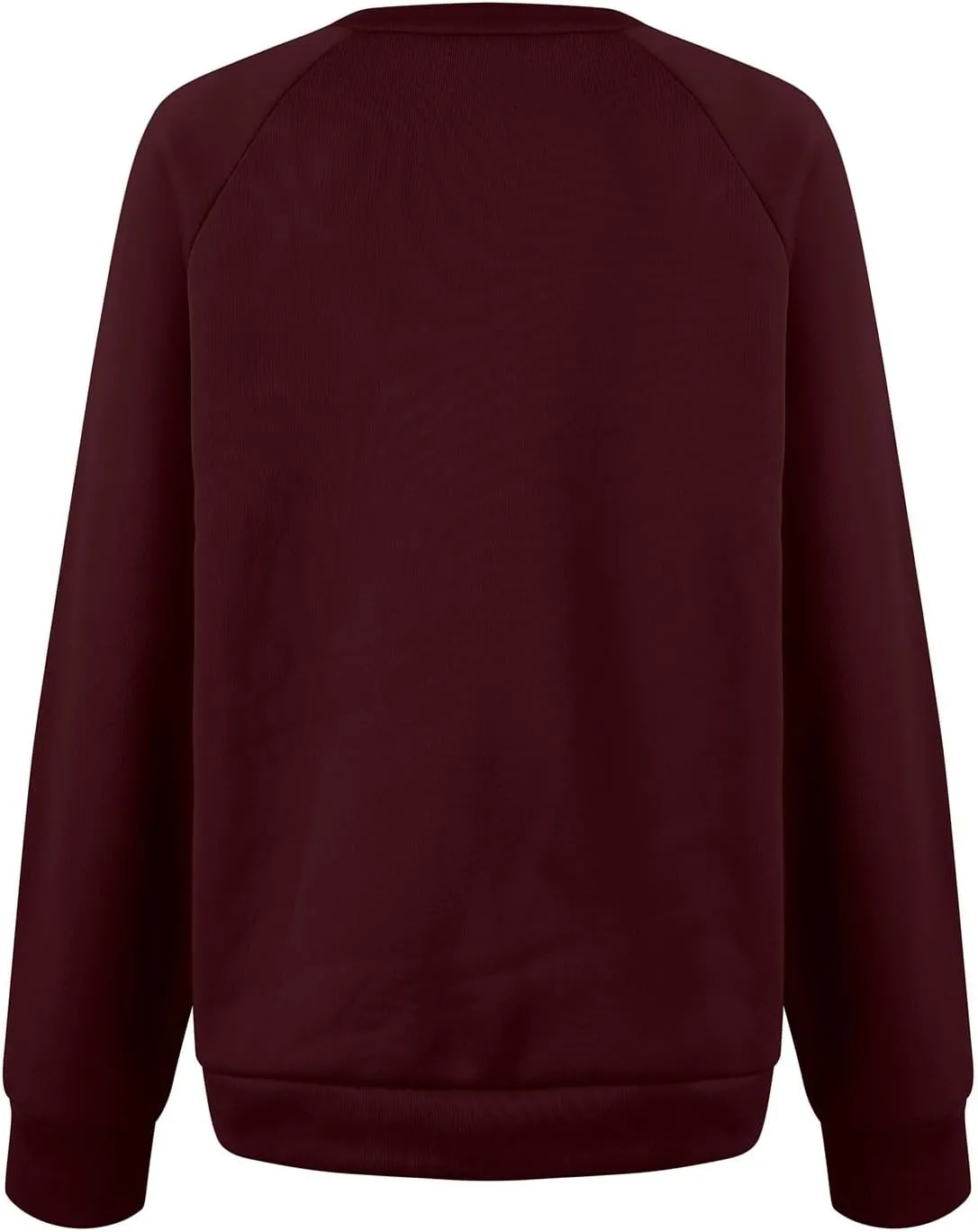Women Crew Neck Sweatshirts Drop Shoulder Fleece Oversized Sweatshirt Long Sleeve Casual Loose Pullover Fall Sweater