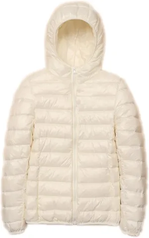Women Lightweight Down Puffer Jacket with Hood Zip Up Long Sleeve Winter Warm Coat Thermal Puffer Jacket Outerwear