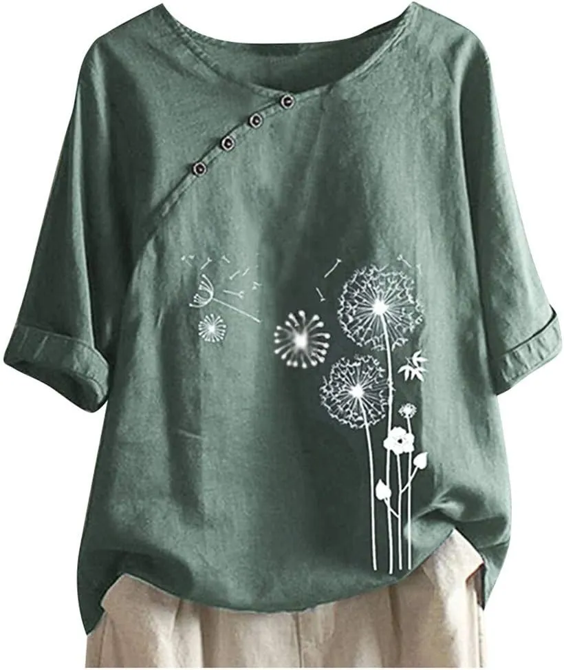 Womens Cotton Linen Tank Tops Cotton Long Sleeved Shirt Loose Embroidered Top 2025 Trendy Summer Retro Embroidered Boho