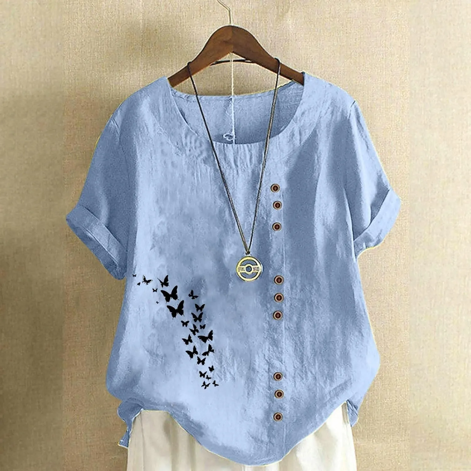 Womens Cotton Linen Tank Tops Cotton Long Sleeved Shirt Loose Embroidered Top 2025 Trendy Summer Retro Embroidered Boho