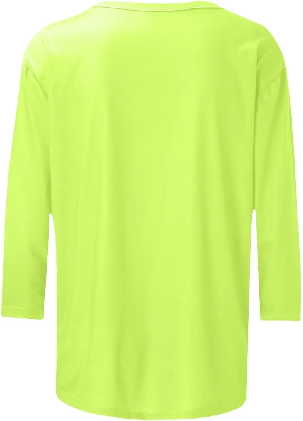 Women's Crewneck 3/4 Sleeve Tops,Casual Trendy Loose Fit Summer T Shirts Plain Tees Basic Tunic Blouses