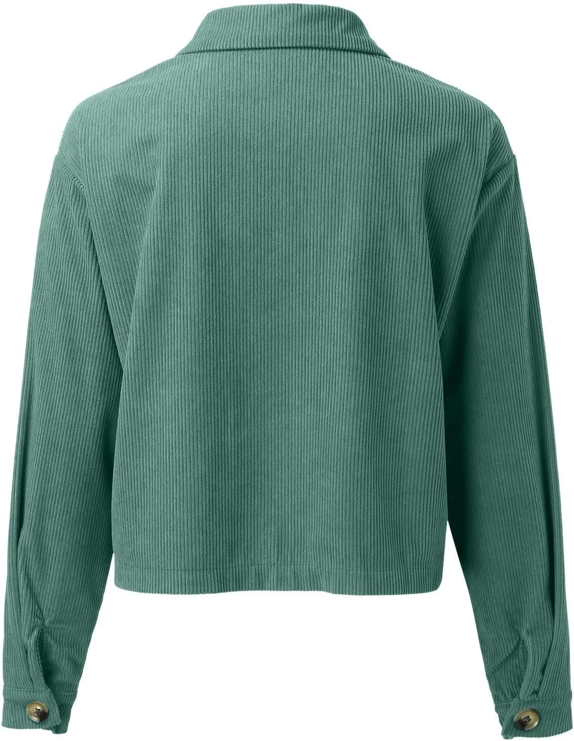 Womens Cropped Button Up Hoodies Sweatshirt Solid Color Lapel Long Sleeve Lightweight Jacket Winter Outfits Clothes