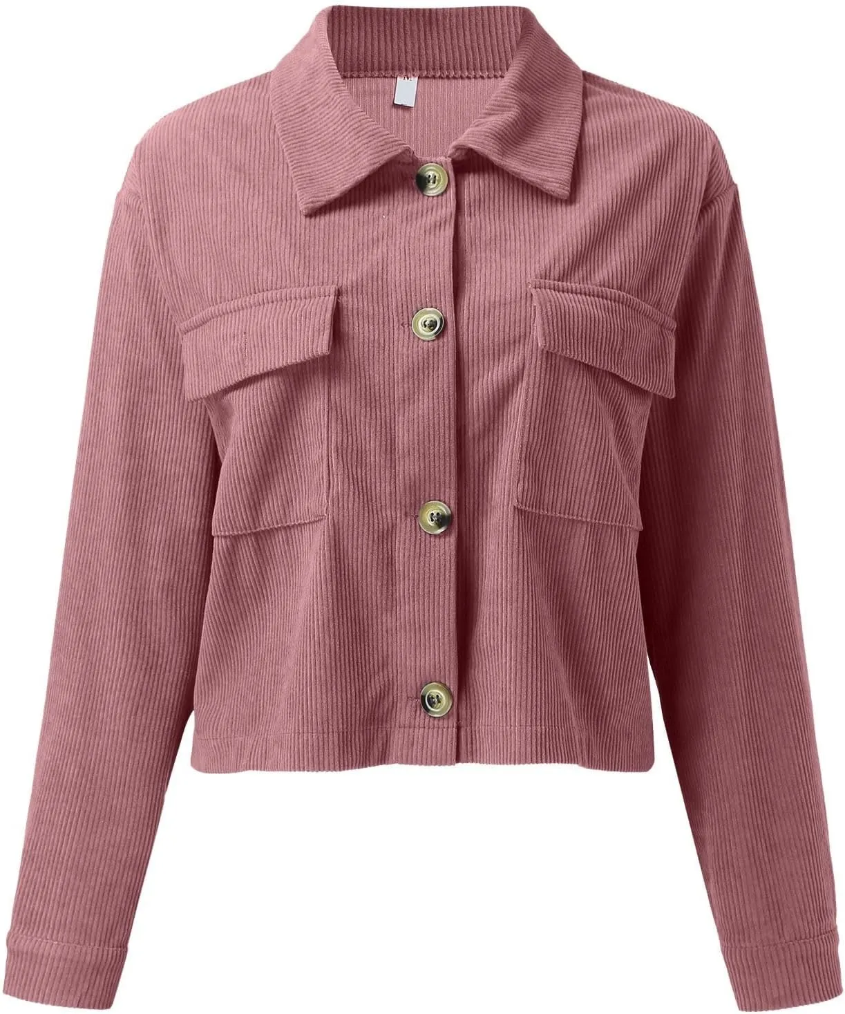 Womens Cropped Button Up Hoodies Sweatshirt Solid Color Lapel Long Sleeve Lightweight Jacket Winter Outfits Clothes