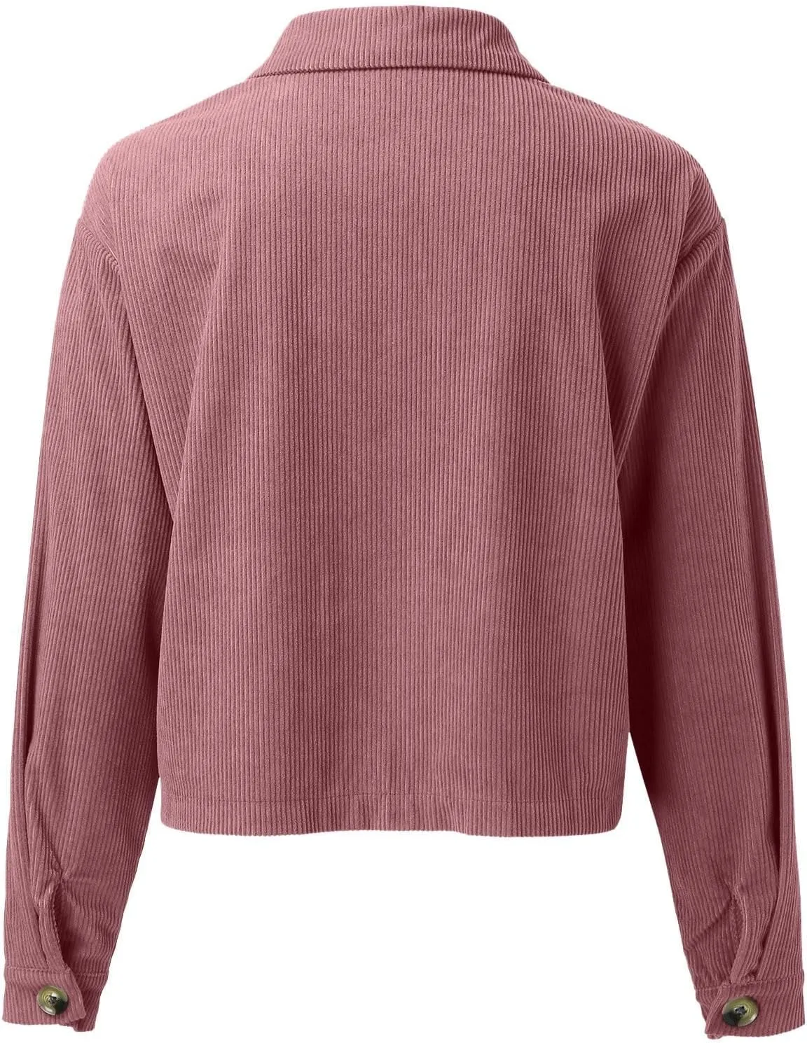 Womens Cropped Button Up Hoodies Sweatshirt Solid Color Lapel Long Sleeve Lightweight Jacket Winter Outfits Clothes