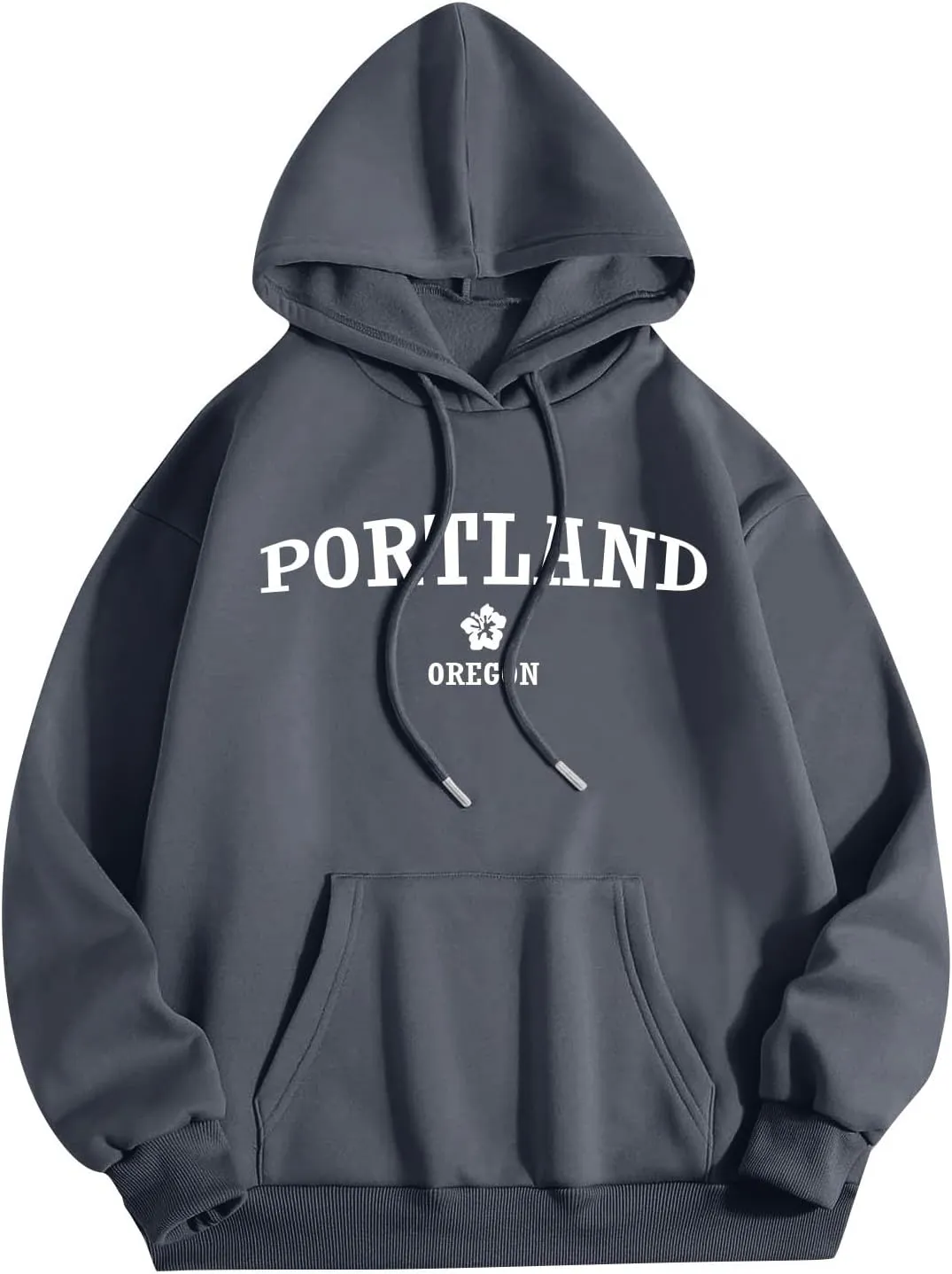 Womens Hoodies Oversized Sweatshirts Pullover Sweaters Long Sleeve Winter Fall Outfits O Neck Printed Top 2024