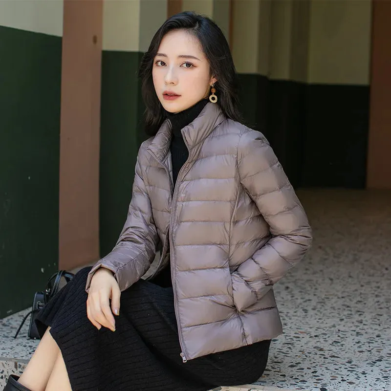Women's Lightweight Puffer Jacket Ultra Packable Down Coat