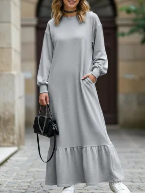 Women's loose-fitting sweatshirt dress Year Round