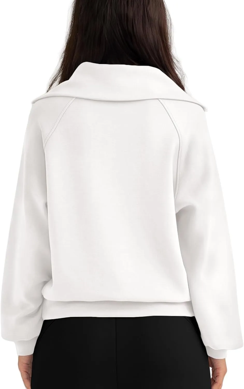 Womens Oversized Sweatshirts Fleece Half Zip Pullover Long Sleeve Teen Girls Fall Y2K Clothes