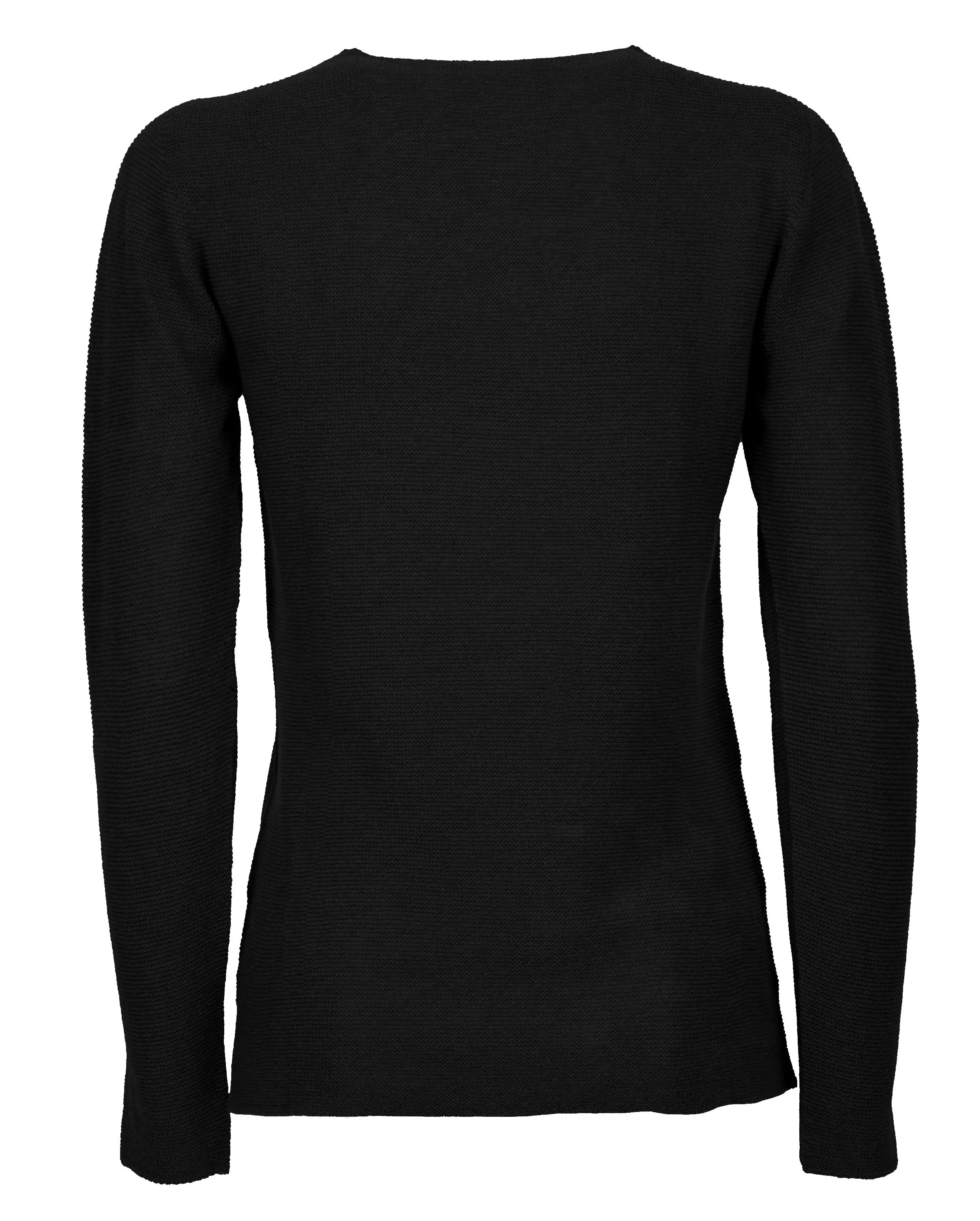 Women's Pure Cashmere Links Stitch V-Neck Night Blue