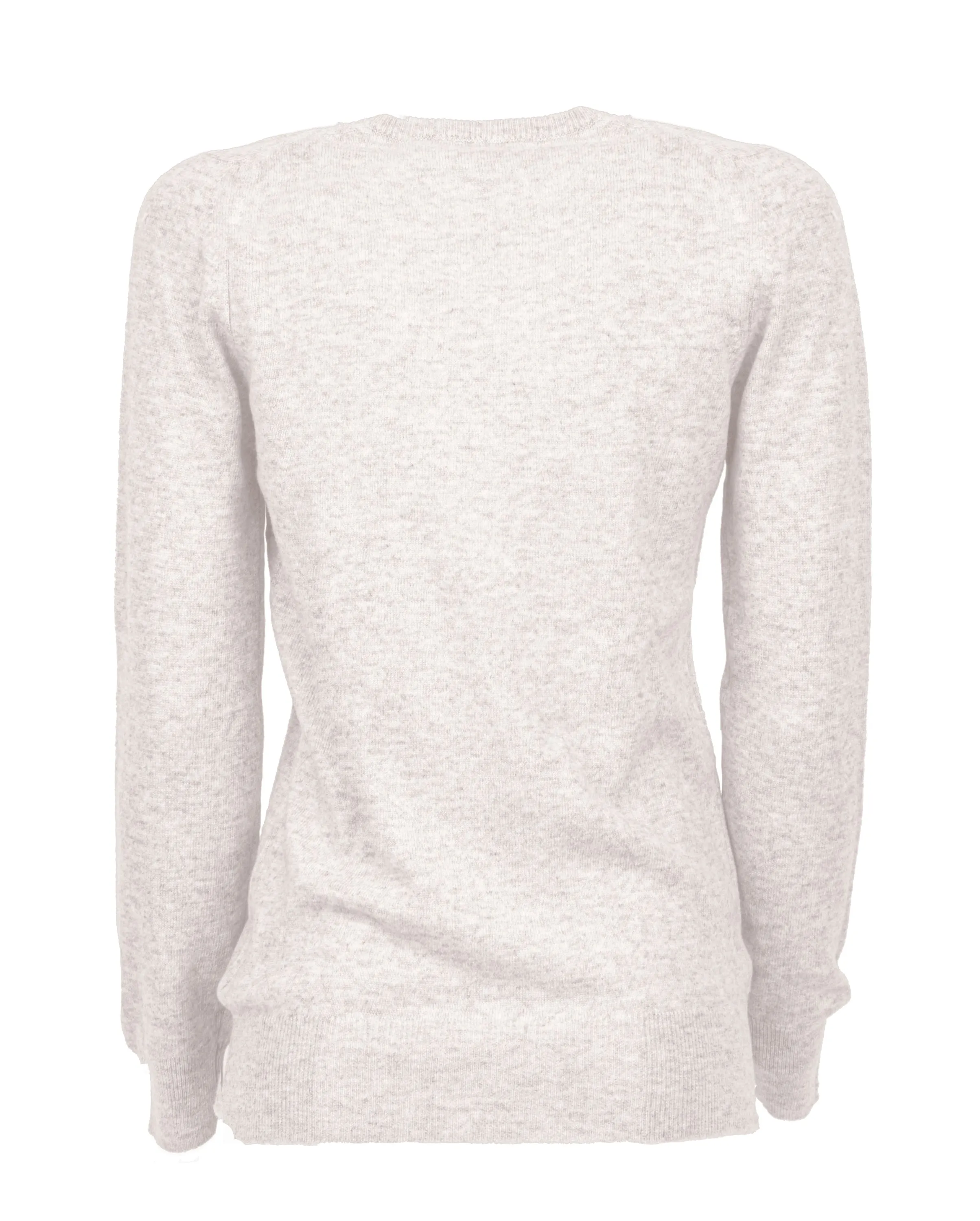 Women's Pure Cashmere V-Neck Sweater Off White