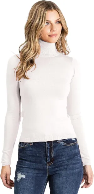 Women's Ribbed Long Sleeve Turtleneck Top