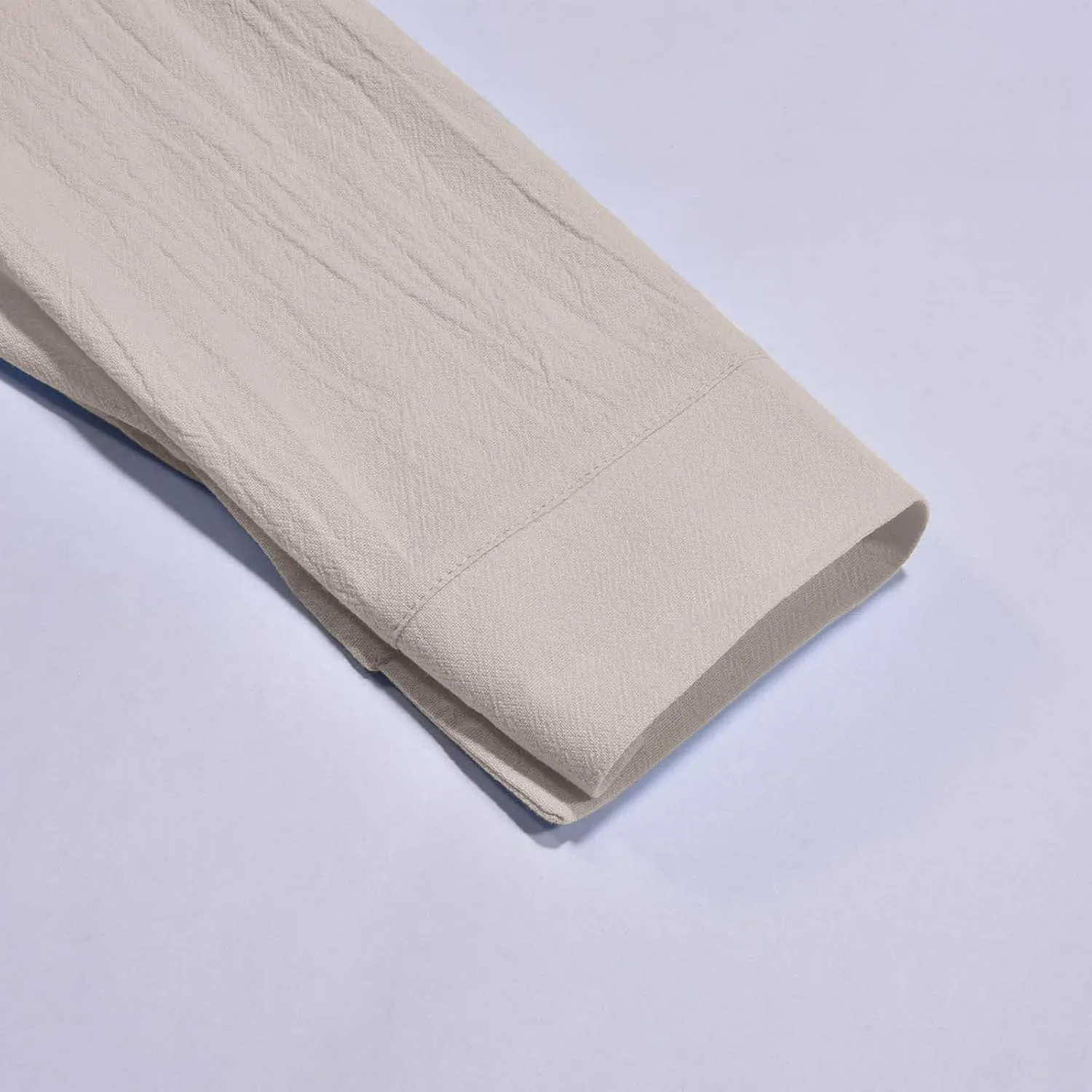 Women's Solid Color Linen Longline Shirt Cardigan Womens Raglan Shirts 3/4 Sleeve