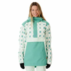 Women'S Sports Jacket Rip Curl Rider Anorak Aquamarine