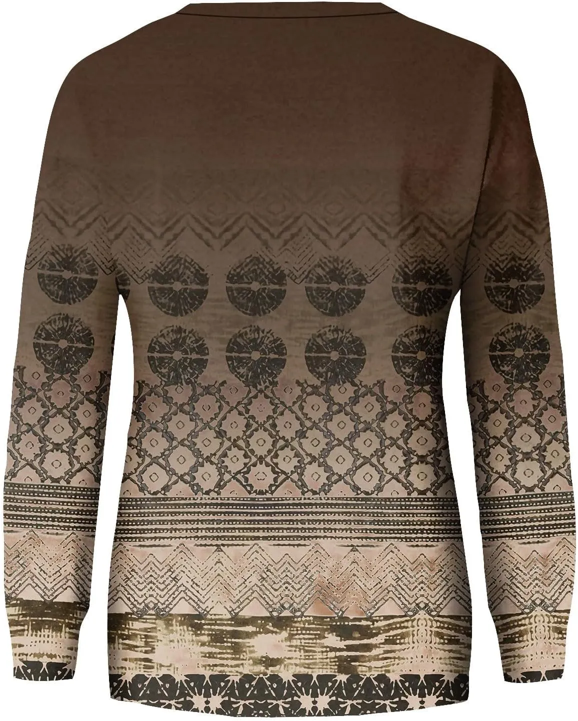 Womens Tops Casual Long Sleeve Sweatshirts Plus Size Crewneck Workout Tunic Top Fall Fashion Printed Outfits