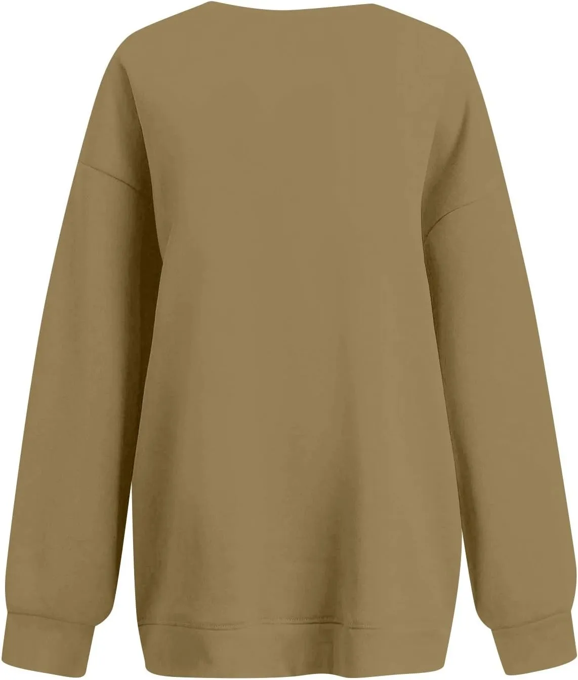 Womens Tops Oversized Crew Neck Sweatshirts Casual Lightweight Printed Outfits Fall Winter Fashion Clothes