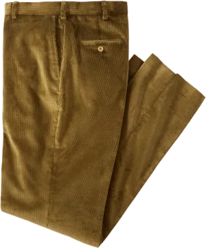 Men's English Stretch Cord Pant Olive Drab Loose Design