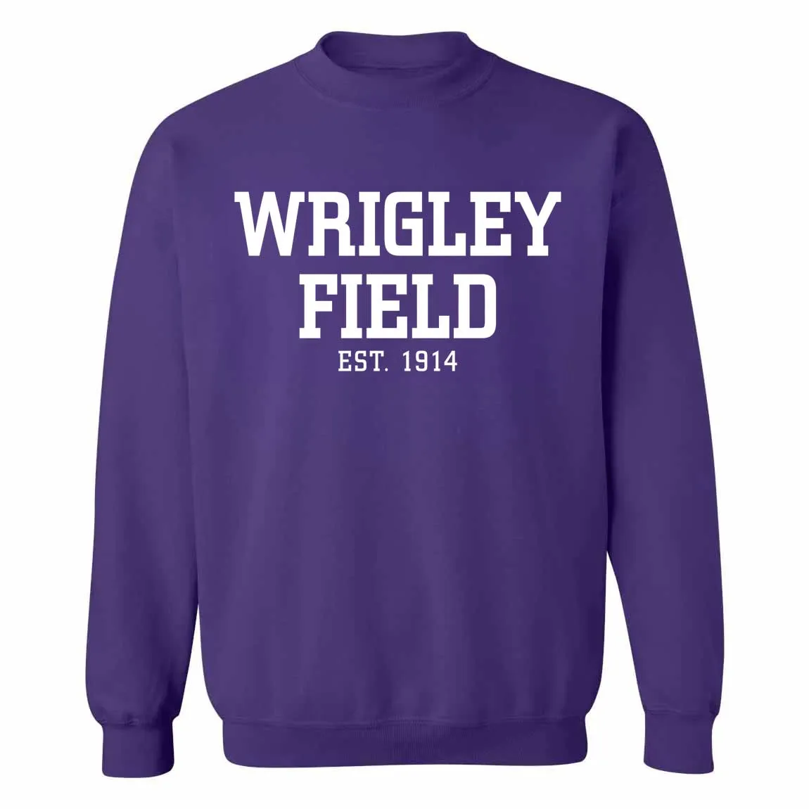 Wrigley Field Est. 1914 Northwestern Purple Core Crewneck Sweatshirt