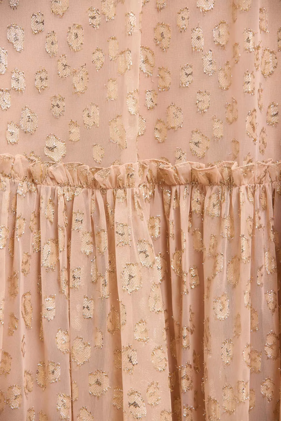 Luxurious Texture Harper Lurex Cape Ankle Gown