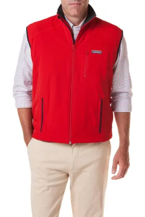 Wool Sweater Reflective accents Tidal Wind Vest Cardinal Red