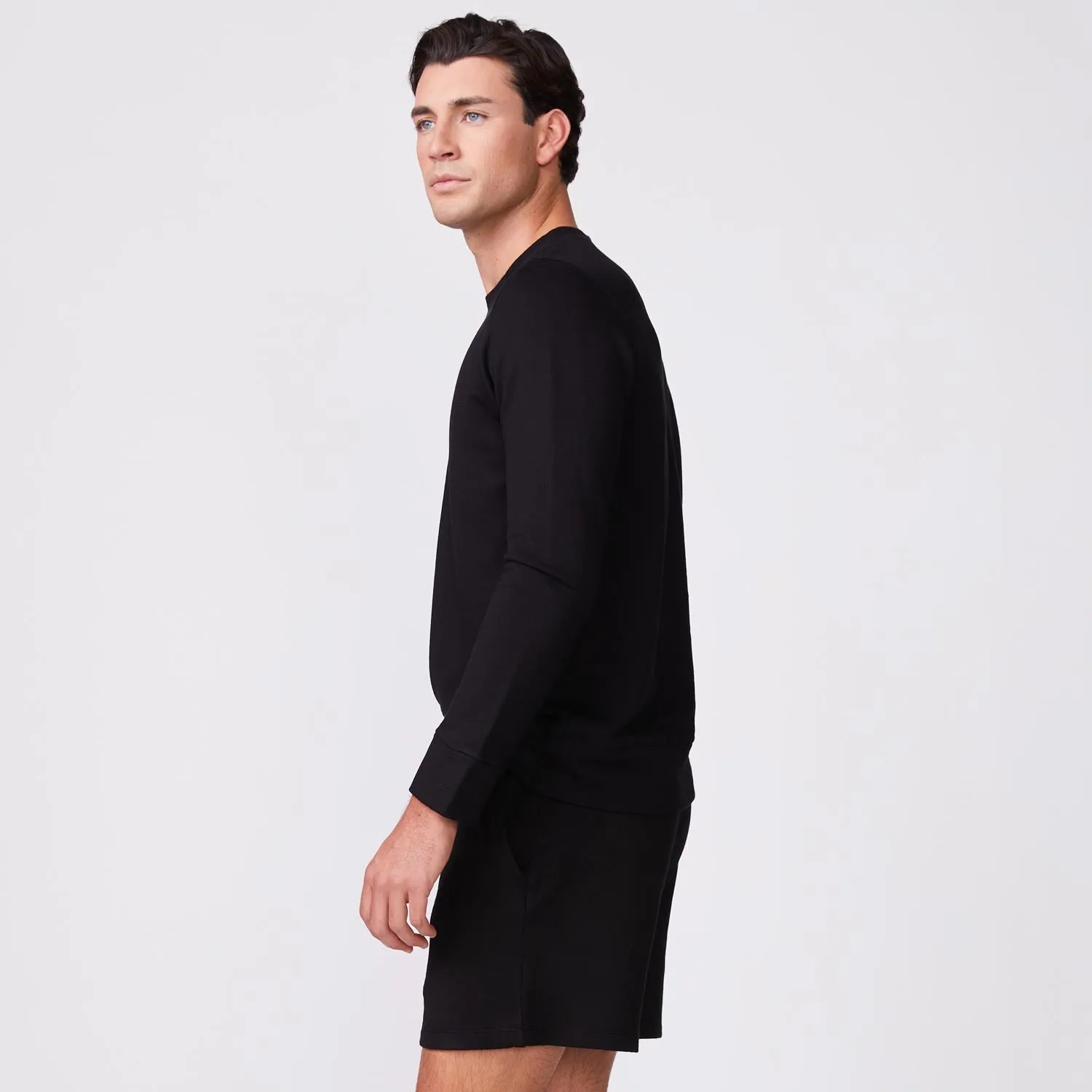 Supersoft Fleece Crew Neck Sweatshirt WeightedHem