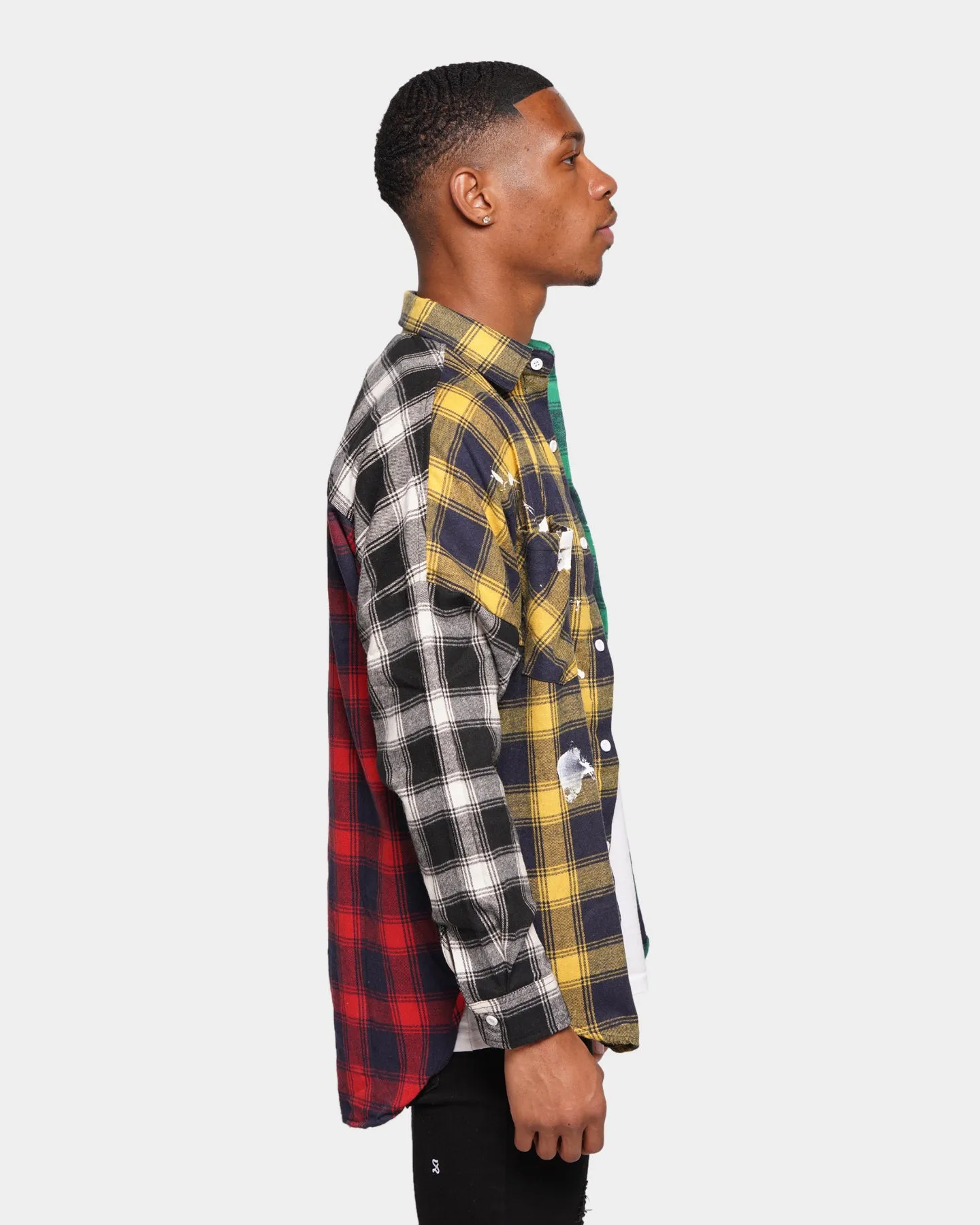 XXIII Loire Tartan Painted Button Up Shirt Multi