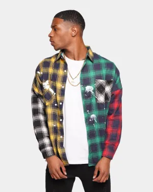 XXIII Loire Tartan Painted Button Up Shirt Multi