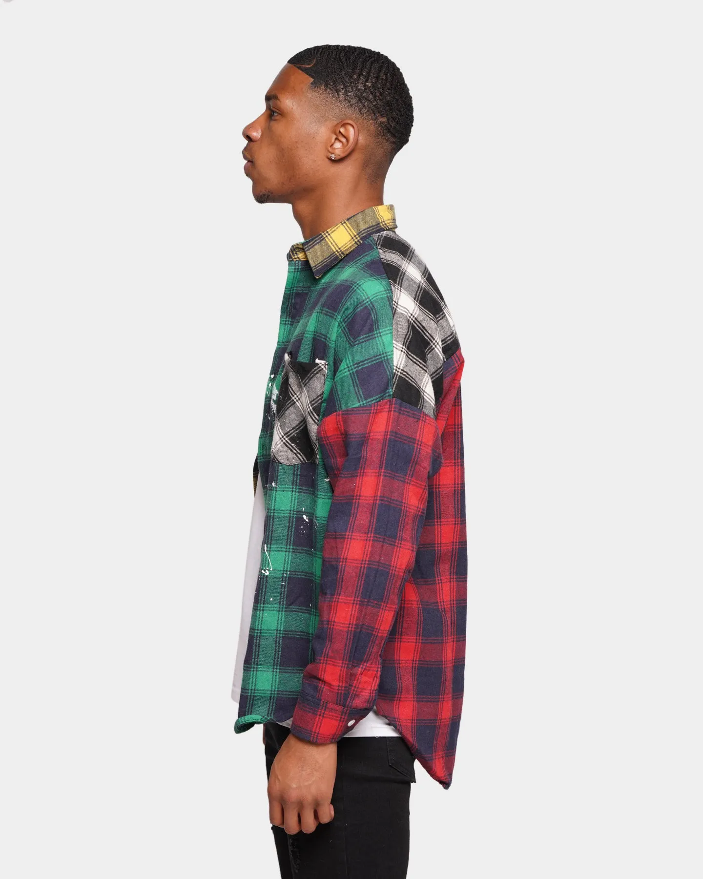 XXIII Loire Tartan Painted Button Up Shirt Multi