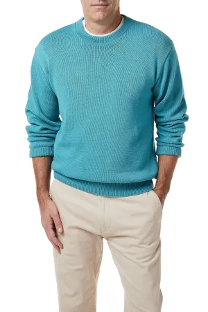 VentilatedMeshPaneling Yachtsman Crewneck Sweater Seafoam