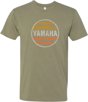 YAMAHA APPAREL Yamaha Sunset T-Shirt - Olive Green - Medium NP21S-M3128-M