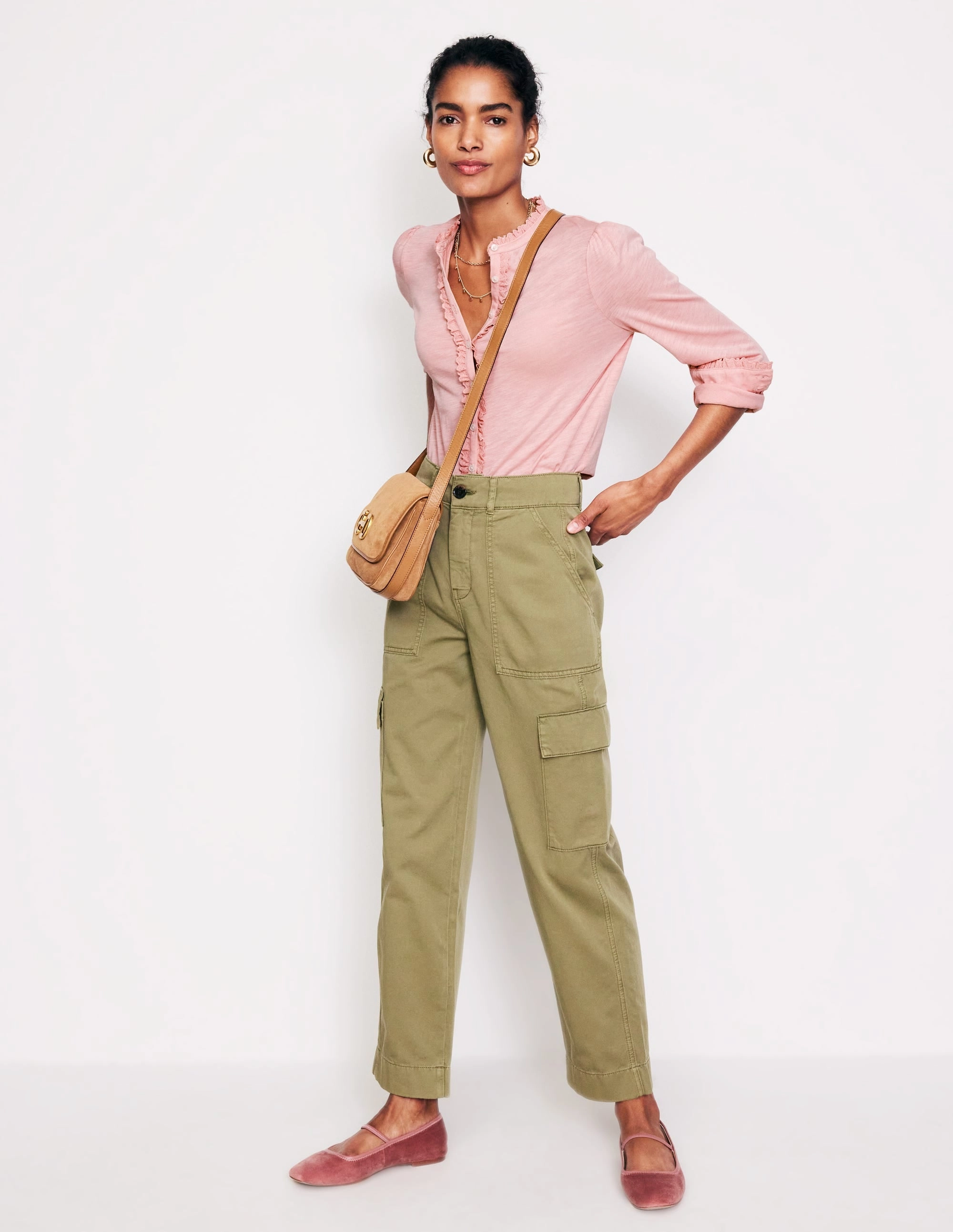 Caroline Broderie Jersey Shirt-Quartz AntiPill Surface MidweightKnit