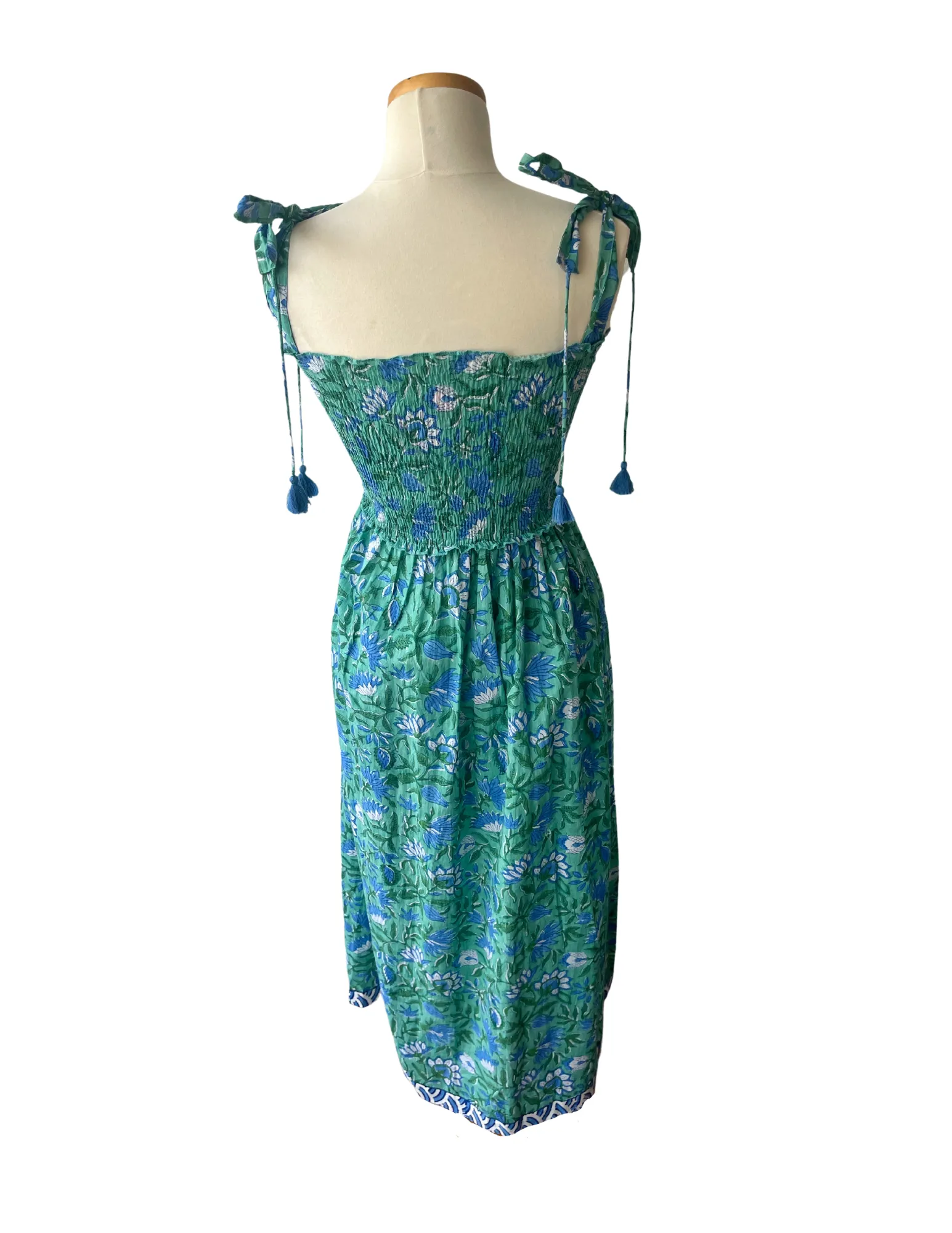 Warm Base Slender Look Kingston Dress Teal Garden