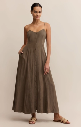 NonRestrictive Cut Z Supply Angel Eyes Midi Dress in Tiki