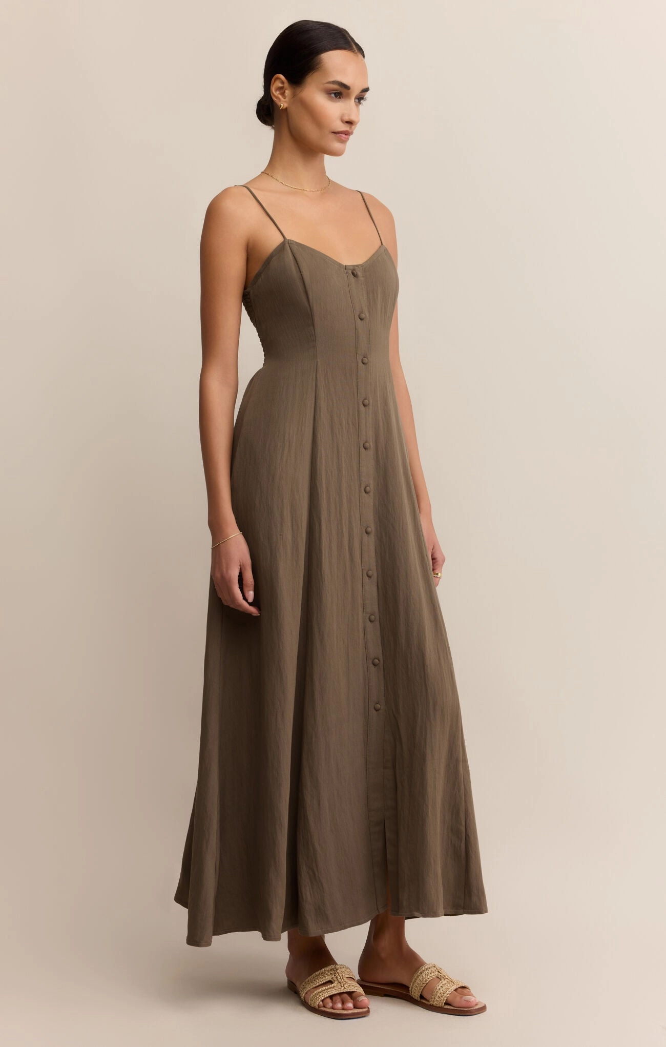 FeatherlightConstruction Z Supply Angel Eyes Midi Dress in Tiki