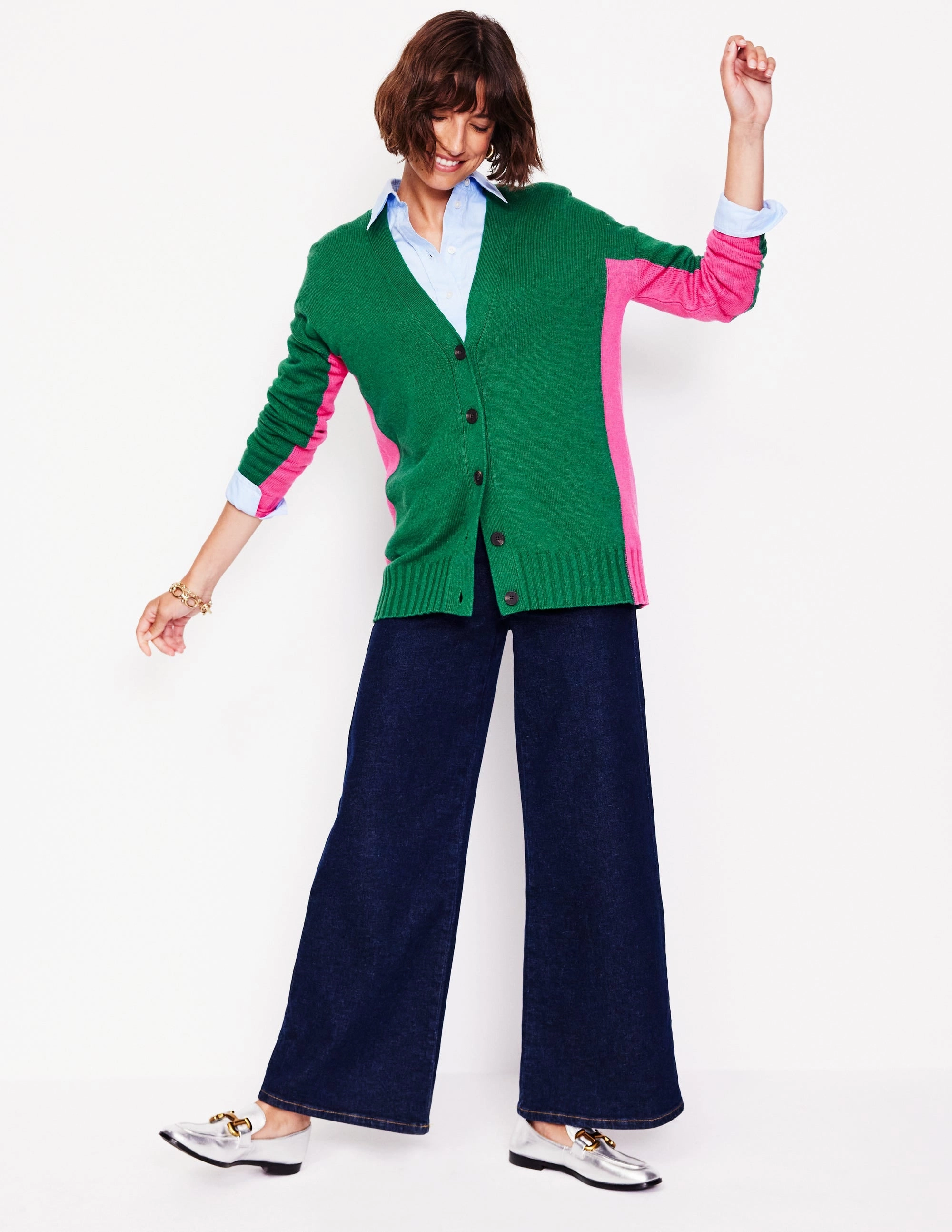 Zia Longline V-Neck Cardigan-Pine Green Anti Pilling Technology Anti Snag Fabric