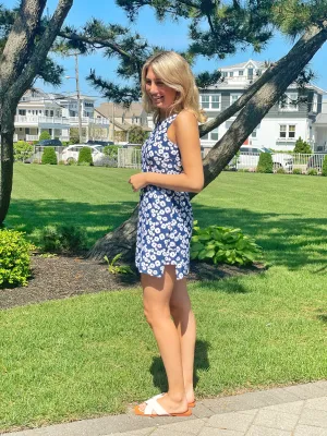 Summer Skort Dress Mini Pop Art Navy Grace Color Light Cloud