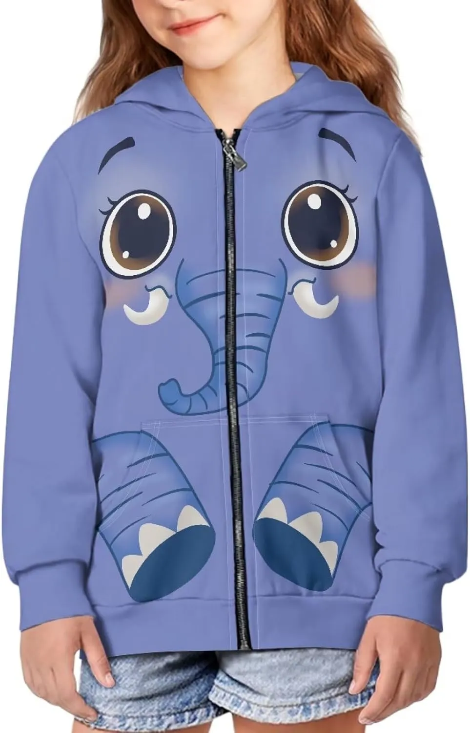 Zip Up Hoodies Kids Casual Hooded Sweatshirts Hoody With Pockets Zip Up Hoodies For Teen Girls Sweatshirts 6-16 Y