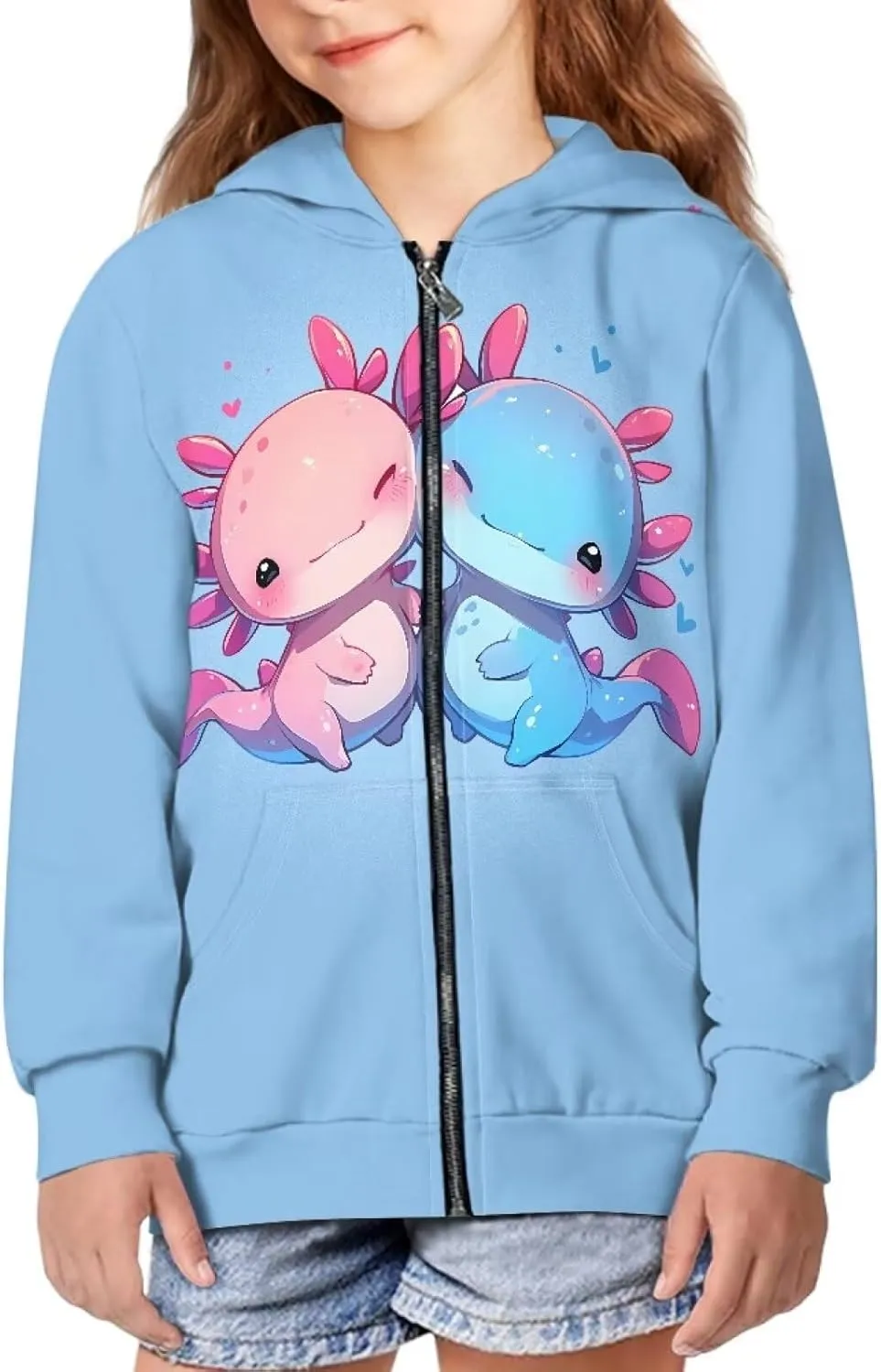 Zip Up Hoodies Kids Casual Hooded Sweatshirts Hoody With Pockets Zip Up Hoodies For Teen Girls Sweatshirts 6-16 Y