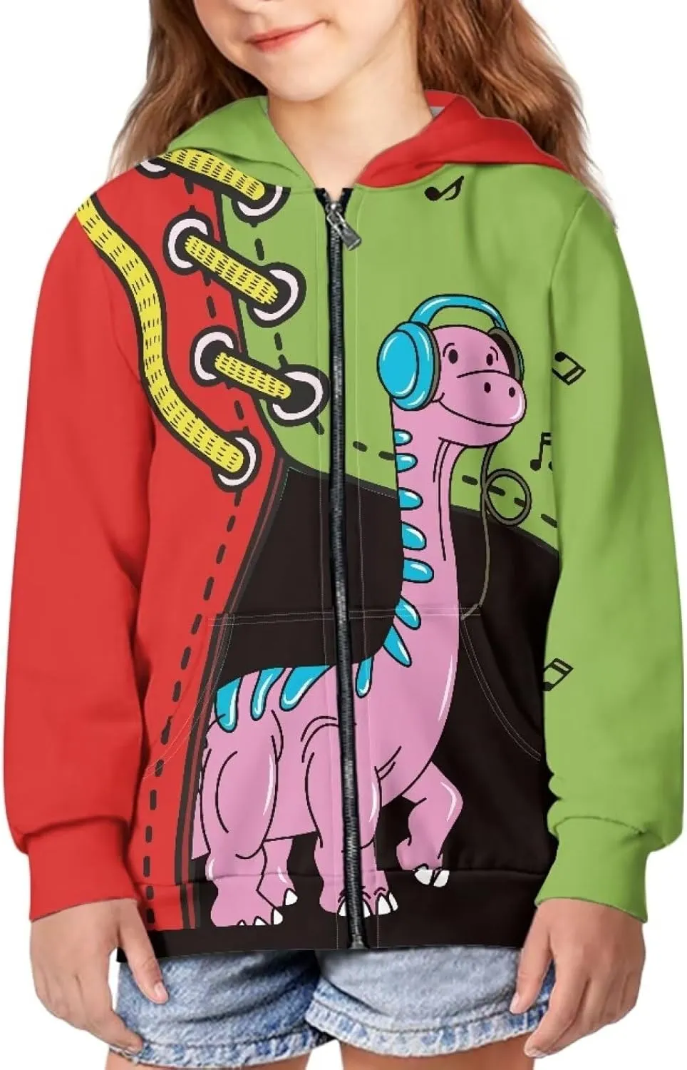 Zip Up Hoodies Kids Casual Hooded Sweatshirts Hoody With Pockets Zip Up Hoodies For Teen Girls Sweatshirts 6-16 Y